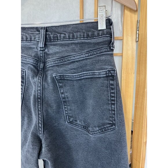 GAP Wide Leg Denim Jeans Pant Black High Rise Stride Size 28/6R - Picture 7 of 12